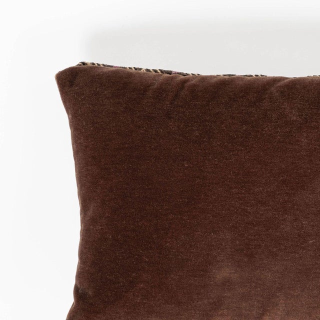 Pair of Custom Lumbar Cushions From Vintage African Kuba Cloth For Sale - Image 10 of 12