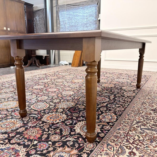 Wood English Writing Desk with Leather For Sale - Image 7 of 15