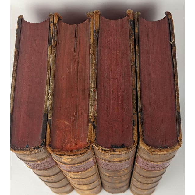 Brown Antique London Quarterly Review Books – Set of 4 Decorative Leather-Bound Volumes For Sale - Image 8 of 13