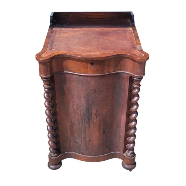 19th Century Victorian Barley Twist Davenport Desk For Sale - Image 17 of 17