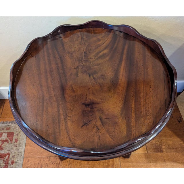 Neoclassical Baker Furniture Milling Road Round Side Table For Sale - Image 3 of 7
