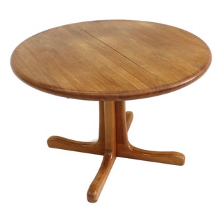 Vintage Danish Extendable Dining Table in Teak, 1960s For Sale