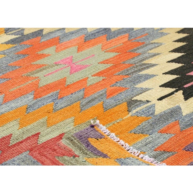 1960s Turkish Kilim For Sale - Image 4 of 5