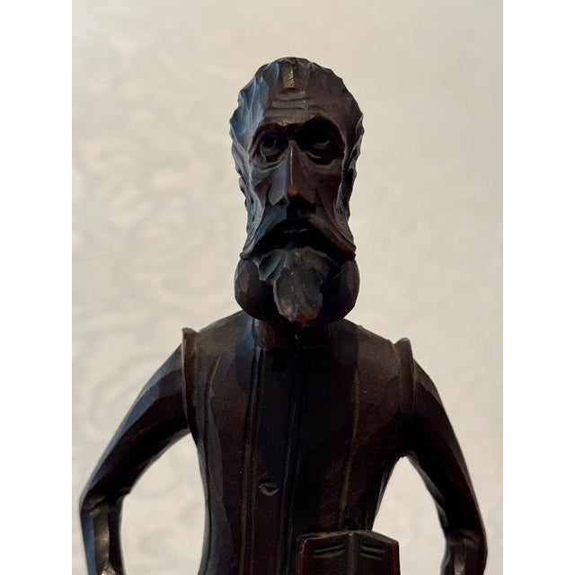 1960s Ouro Artesania Don Quixote Wood Figure For Sale - Image 10 of 11