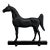 Vintage Equestrian Cast Iron Horse Doorstop by Virginia Metalcrafters For Sale
