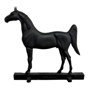 Vintage Equestrian Cast Iron Horse Doorstop by Virginia Metalcrafters