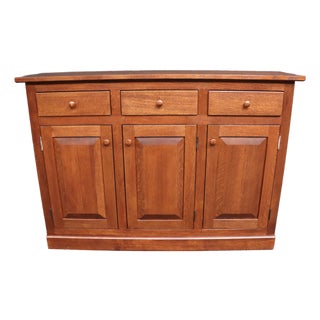 Hunt Country Furniture Brandywine Hall Quarter Sawn Oak Buffet For Sale