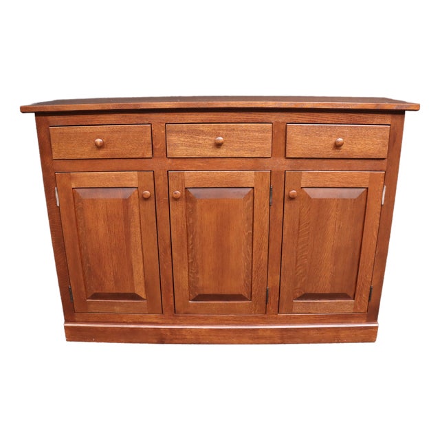 Hunt Country Furniture Brandywine Hall Quarter Sawn Oak Buffet For Sale