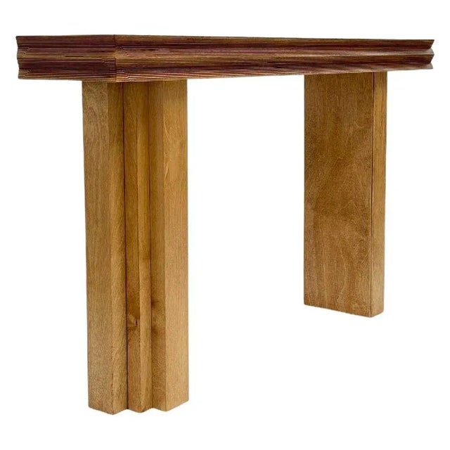 Wood M Console Table by Goons For Sale - Image 7 of 7