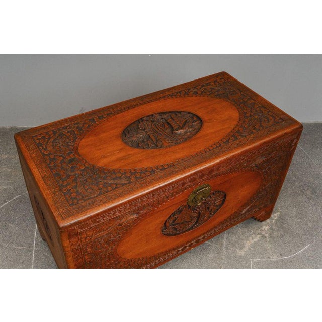 Asian Camphor Chest in Mahogany, Late 20th Century For Sale - Image 13 of 18