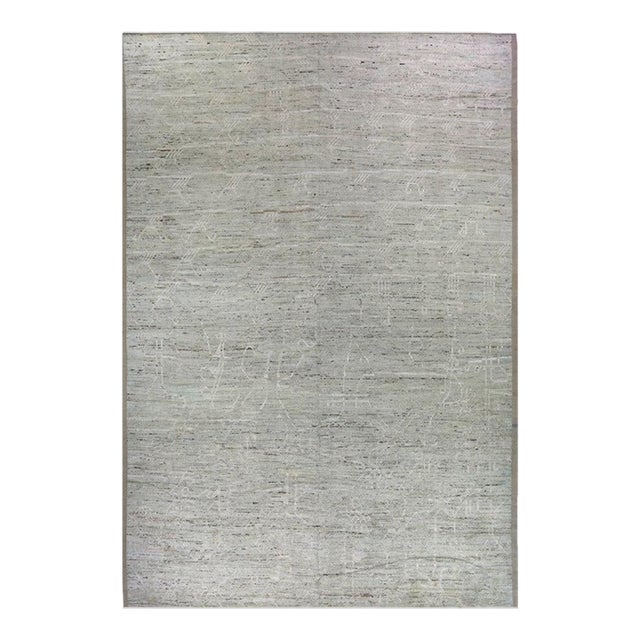 1990s Handwoven Moroccan Style Area Rug 13x19 For Sale