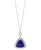 17 Carat AAA Tanzanite and Diamond Pendant or Necklace 18 Karat White Gold For Sale - Image 17 of 18