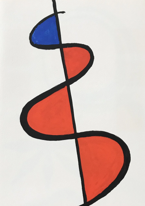 Alexander Calder Zurich 4 Original Lithograph 1973