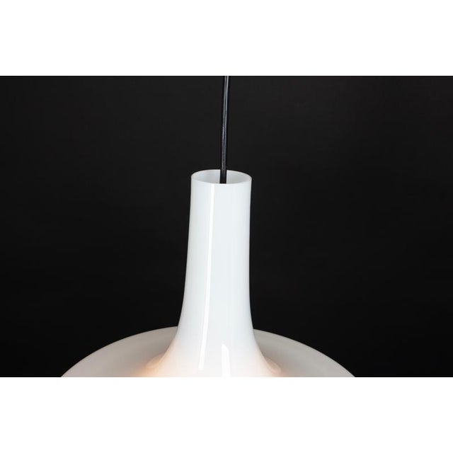 White Opal Glass Pendant Light from Peill & Putzler, Germany, 1970s For Sale - Image 9 of 11