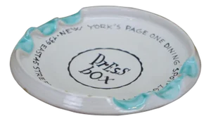 1950s Press Box Steakhouse Manhattan Nyc Ashtray by Casa Dell'Arte Italy 6"