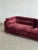 Postmodern 1990s Post Modern Sofa in Burgundy Velvet For Sale - Image 3 of 14