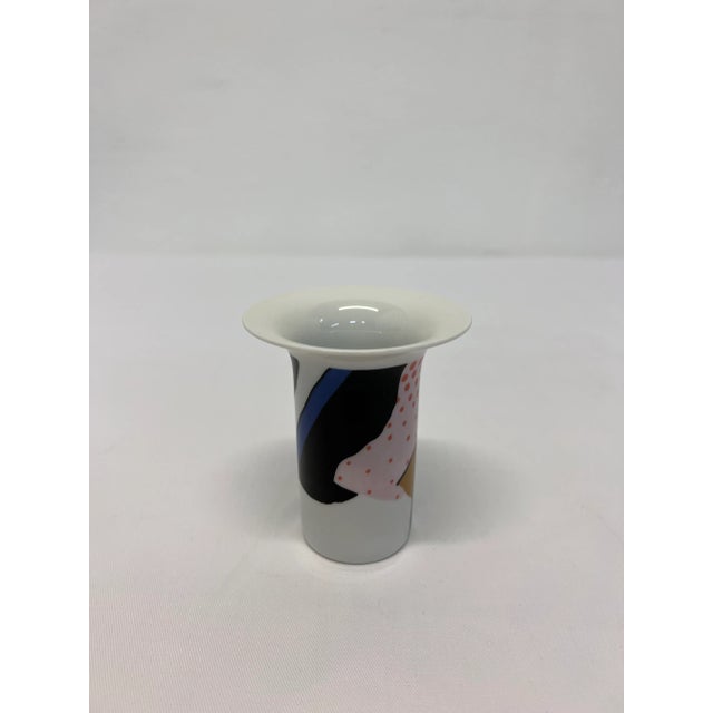 Postmodern Ceramic Bud Vase for Rosenthal, 1980s For Sale In Miami - Image 6 of 10