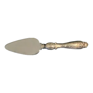 Vintage Sterling Silver Floral Cheese Server