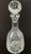Noble Excellence-cut glass decanter Cut with fans around the base, fluted neck, and cut V groove stopper w
