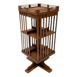 Art Nouveau Jugendstil Revolving Bookcase, 1900s For Sale