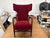 1940s Wingback Armchair Attributed to Eva & Nils Koppel for Slagelse Møbelværk, Denmark, Mohair For Sale - Image 13 of 18