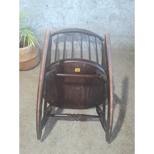 Windsor Rocking Chair from Stol Kamnik, 1960s For Sale - Image 10 of 11