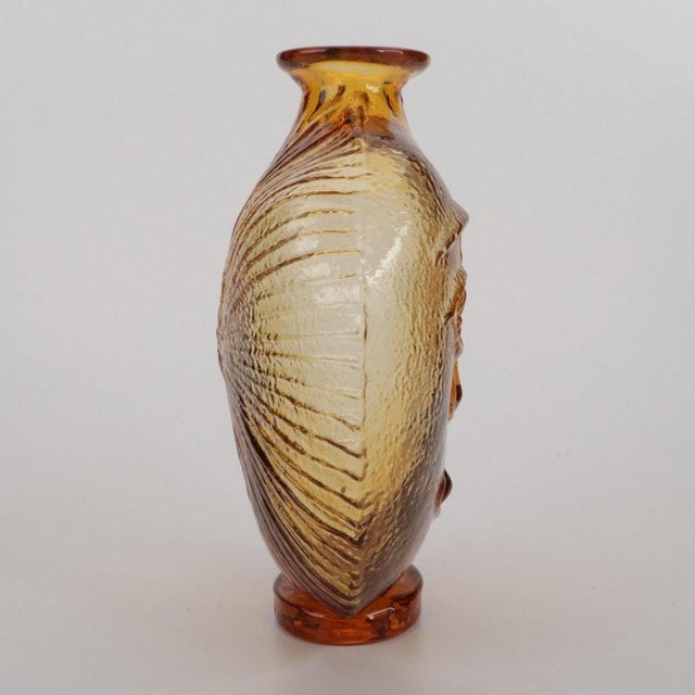 1960s Blenko Sun Face Decanter Chairish