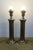 2 Vintage Brass Hollywood Regency Torchiere Column Table Lamps 20 For Sale - Image 13 of 14