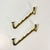 Art Deco 1940s Vintage Boho Chic Art Deco Metal Wall Mounted Stacking Hooks - A Pair. For Sale - Image 3 of 9