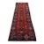 Hamedan Runner 3’6” X 9’8” Red Wool Vintage Tribal Hand-Knotted Oriental Rug For Sale