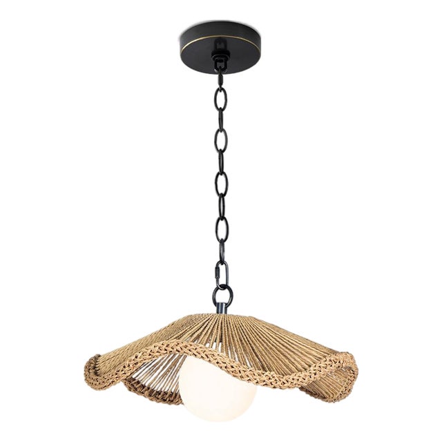 Provence Cafe Rope Pendant, Small For Sale