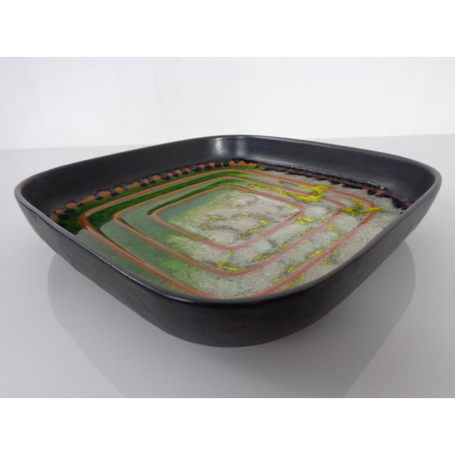 Glaze Ceramic 7402 Bowl from Karlsruher Majolika, Germany, 1960s For Sale - Image 6 of 18