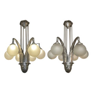 Art Deco Ceiling Lamp by Simonet Frères, 1930 For Sale