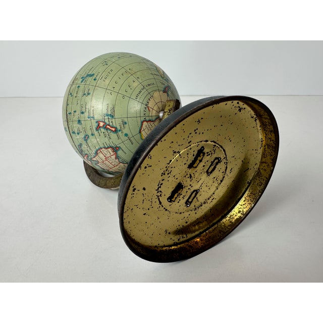 Metal Vintage English Globe from Reliable Series, 1950s For Sale - Image 7 of 8