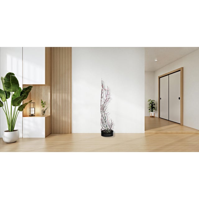 Ancient Cherry Blossoms - Large Steel Floral Tree Sculpture Original Artwork by d'Arcy Bellamy For Sale - Image 10 of 10