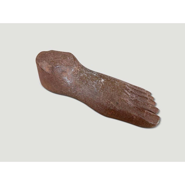 Contemporary Andrianna Shamaris River Rock Foot Sculpture For Sale - Image 3 of 4