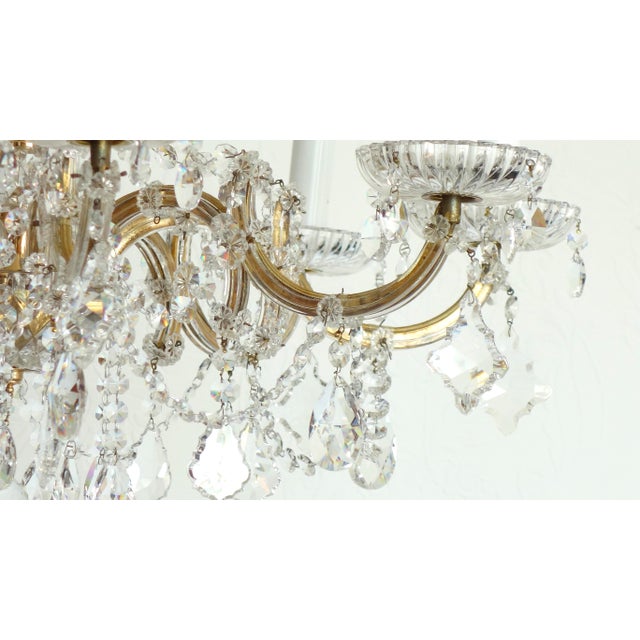 Metal Palwa Maria Theresia 8-Bulb Chandelier from Palwa, 1960s For Sale - Image 7 of 15