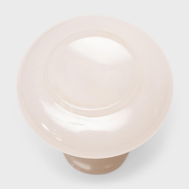 Glass European Pair of Crazed Opaline Glass Bud Vases, C. 1930 For Sale - Image 7 of 8