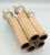 Ceramic 1960s Modernist Studio Pottery Speckled Ceramic Candelabra 5 Figures Candlesticks 10'' For Sale - Image 7 of 7