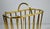MCM Brass Oval Spindle Magazine Rack Holder For Sale In Cincinnati - Image 6 of 7