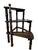 Farmhouse Vintage Faux Bamboo Library Steps, Stairs, Step Ladder For Sale - Image 3 of 3