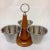 Scandinavian Modern-style hostess relish carousel made by Stako Sweden Circa 1960; made in Sweden. Perfect for any fancy...