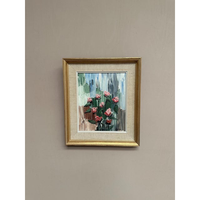 A. Wilén, Floral Impasto, 1960s, Oil on Panel, Framed For Sale - Image 13 of 17