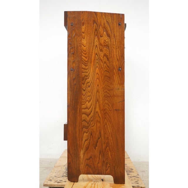 Mid Century Modern Six Drawer Oak Office Desk For Sale - Image 10 of 12