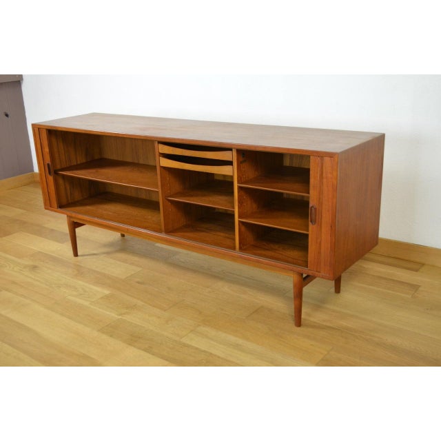 Brown Danish Teak Model OS37 Sideboard by Arne Vodder for Sibast, 1960 For Sale - Image 8 of 13