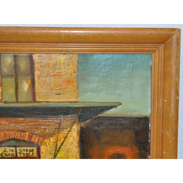 Circa 1962 Lucile Mayvais "The Old Dixon Jail" Oil Painting For Sale In San Francisco - Image 6 of 7