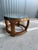 Vintage Thomasville Sculptural Round Walnut Coffee Table With Glass Top For Sale In New York - Image 6 of 7
