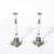 Pair of Silver Corinthian Column & Acanthus Sabbath Candlesticks by Ludwig Nast For Sale - Image 12 of 18