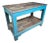 Wooden Packing Table in Blue For Sale