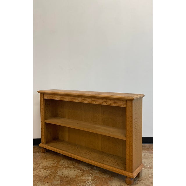 Vintage Scandinavian Oak Bookshelf For Sale In Raleigh - Image 6 of 15